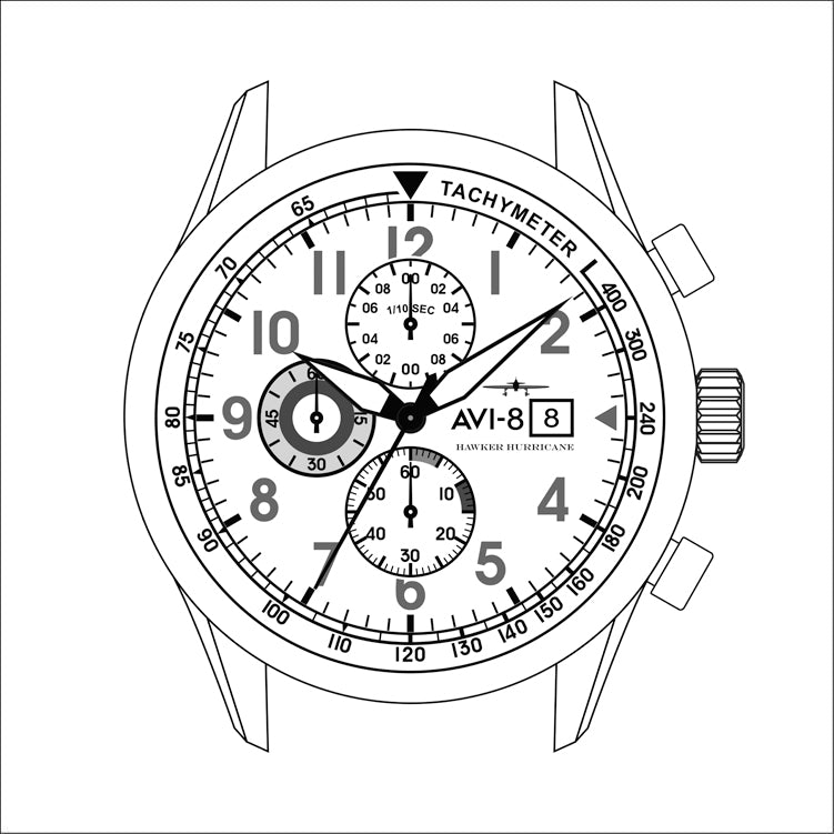 Hawker Hurricane Classic ChronographAV-4011 – AVI-8 Timepieces
