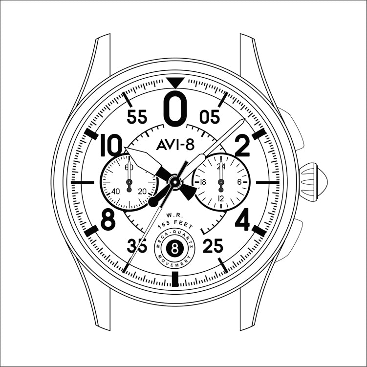 1ST 音色盤 専用ページ Spitfire Lock Chronograph AV-4089 – AVI-8 Timepieces