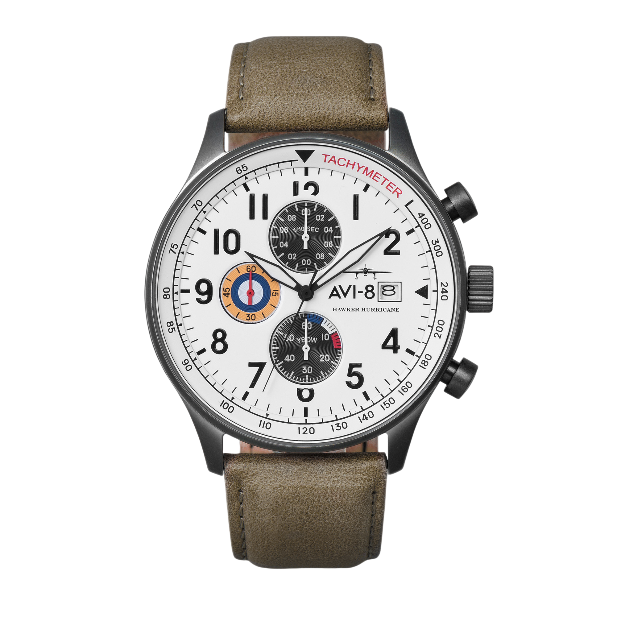 Ivory Grayscale | Hawker Hurricane Classic Chronograph – AVI-8 Ivory Grayscale | Hawker Hurricane Classic Chronograph – AVI-8