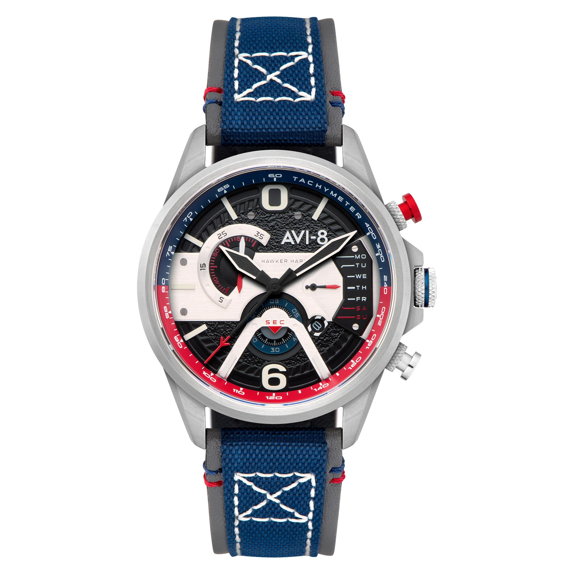 Admiral Black Steel | Hawker Harrier Dual Retrograde Chronograph Admiral Black Steel | Hawker Harrier Dual Retrograde Chronograph