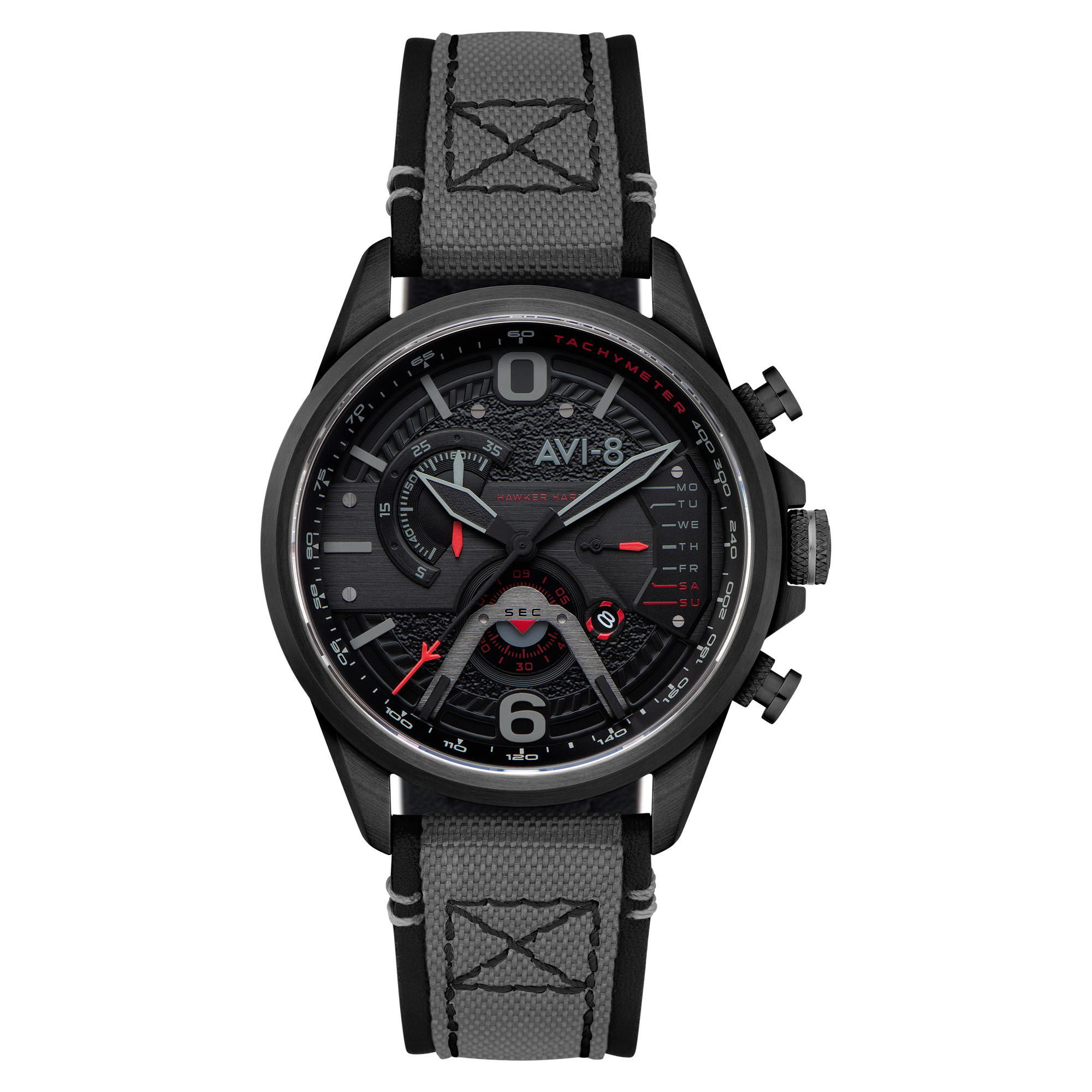 Carbon Black Hawker Harrier Dual Retrograde Chronograph Carbon