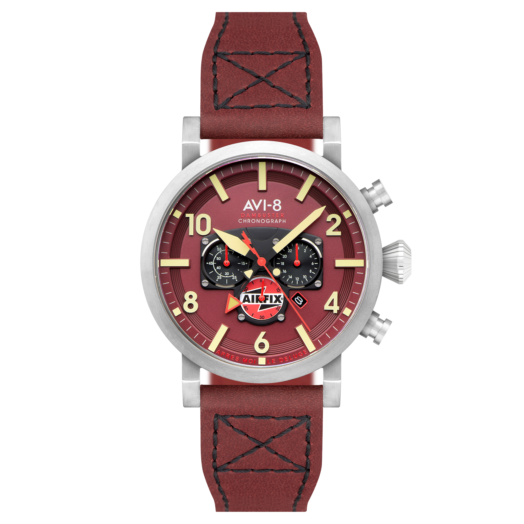 Hazard Red | Dambuster Gibson Dual Time Chronograph Airfix Edition Hazard Red | Dambuster Gibson Dual Time Chronograph Airfix Edition