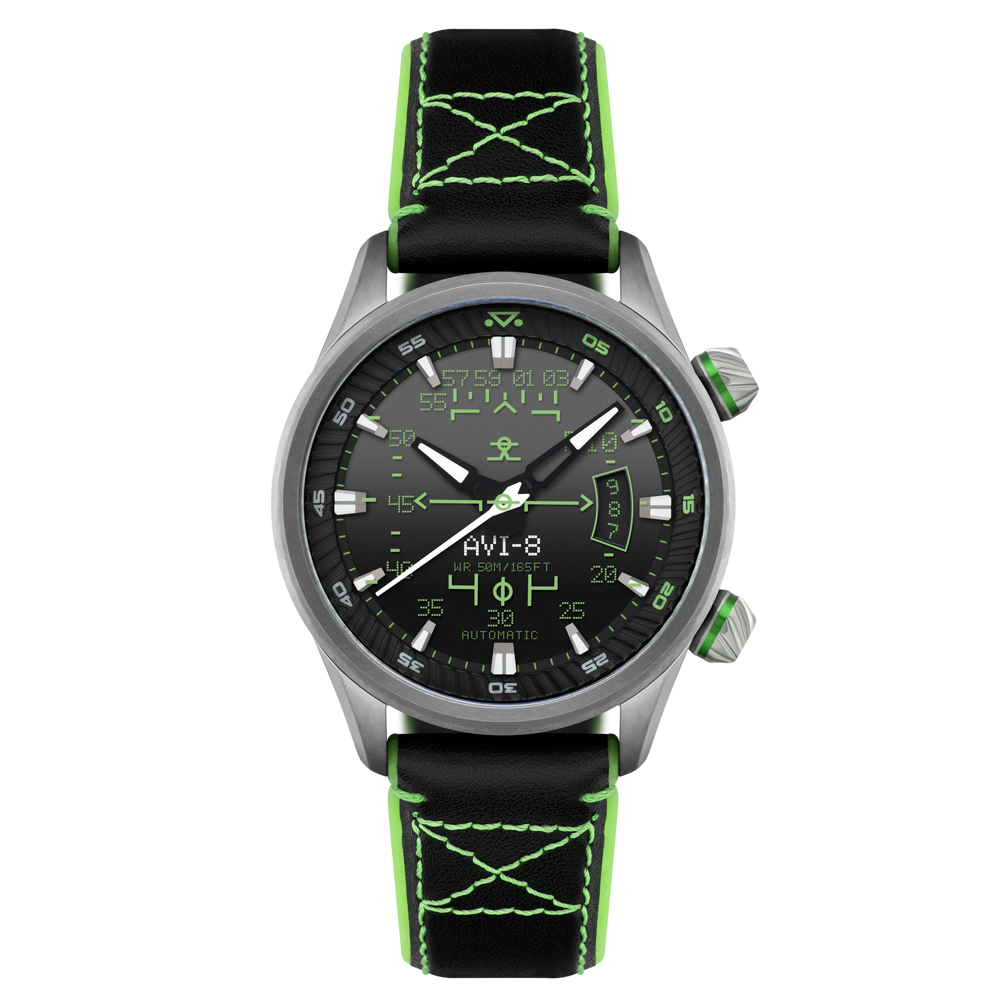 Gradient Black | Hawker Harrier HUD Automatic – AVI-8 Timepieces