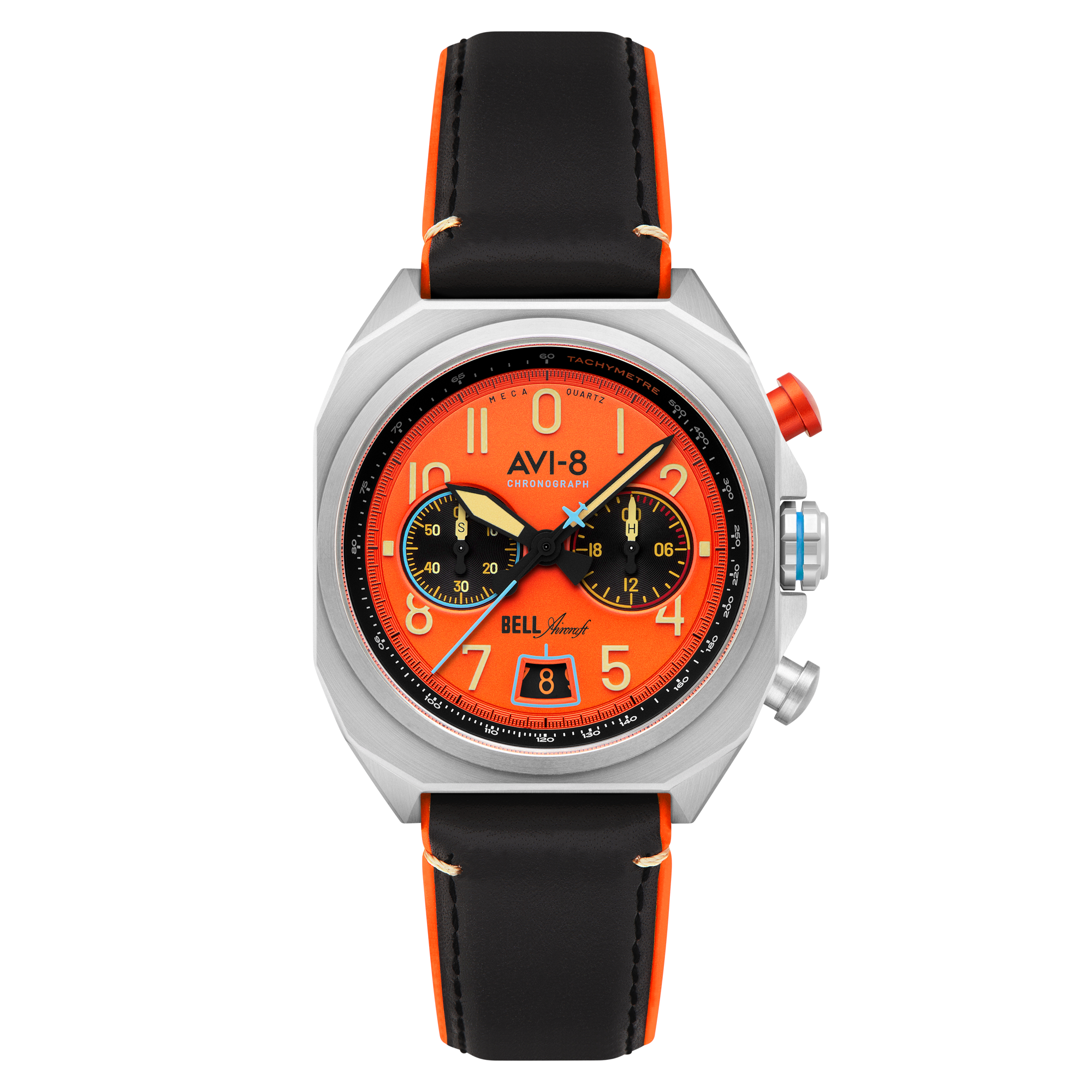 Rusty Orange | Bell X-1 Machbuster Chronograph – AVI-8 Timepieces Rusty Orange | Bell X-1 Machbuster Chronograph – AVI-8 Timepieces