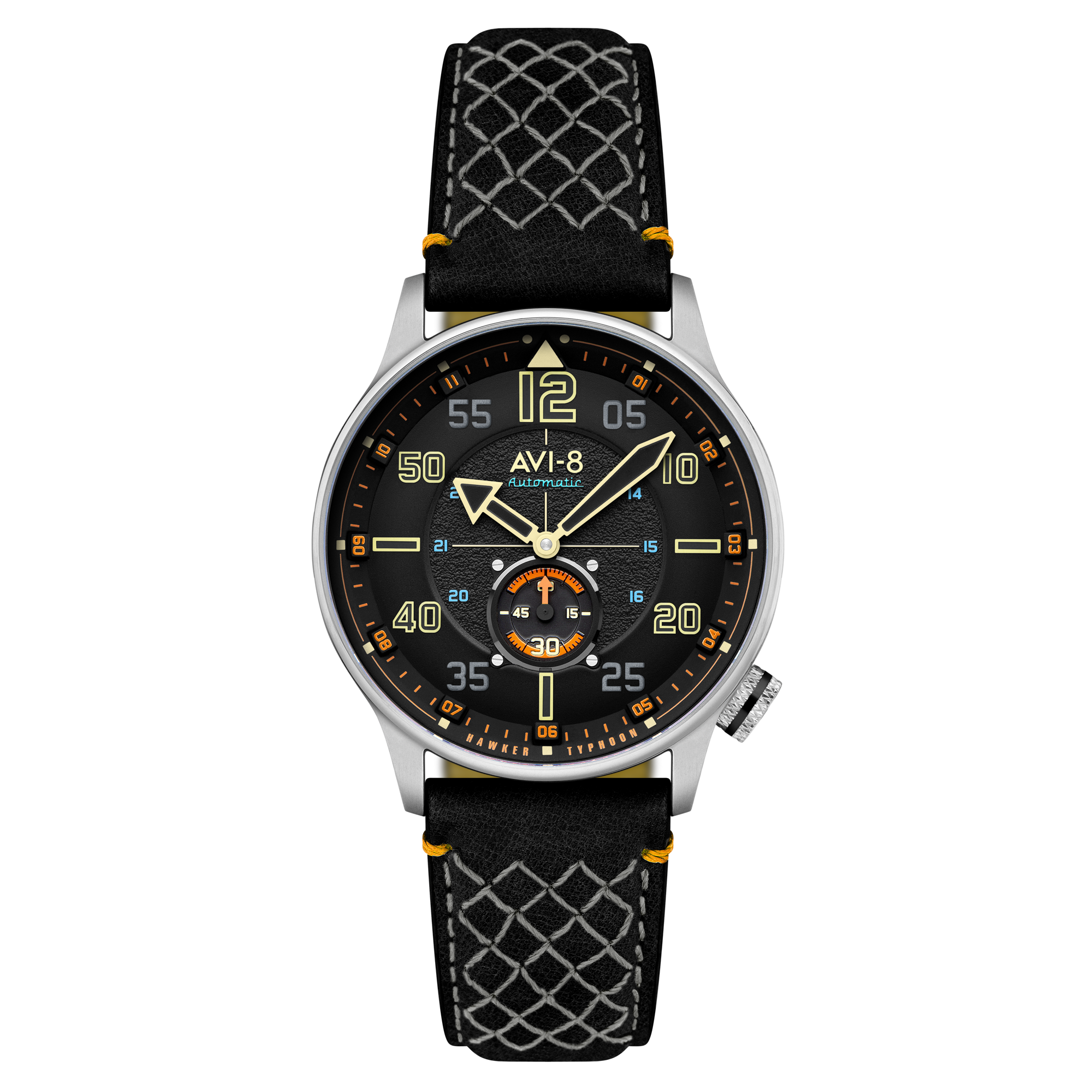 Cool Black | Hawker Typhoon Baldwin Automatic – AVI-8 Timepieces