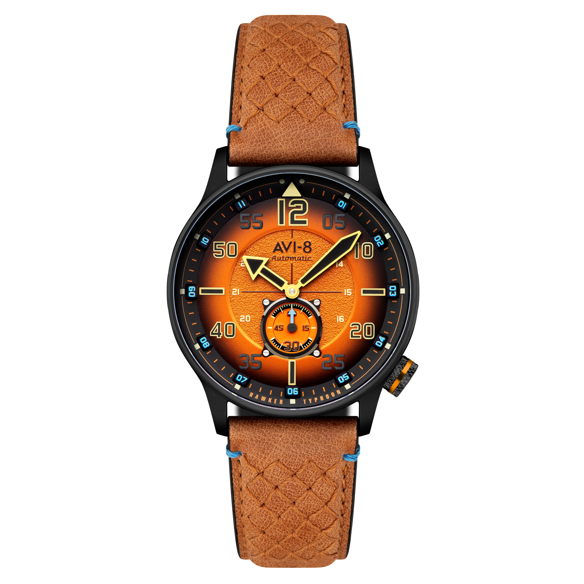 Burnt Orange | Hawker Typhoon Baldwin Automatic – AVI-8 Timepieces Burnt Orange | Hawker Typhoon Baldwin Automatic – AVI-8 Timepieces