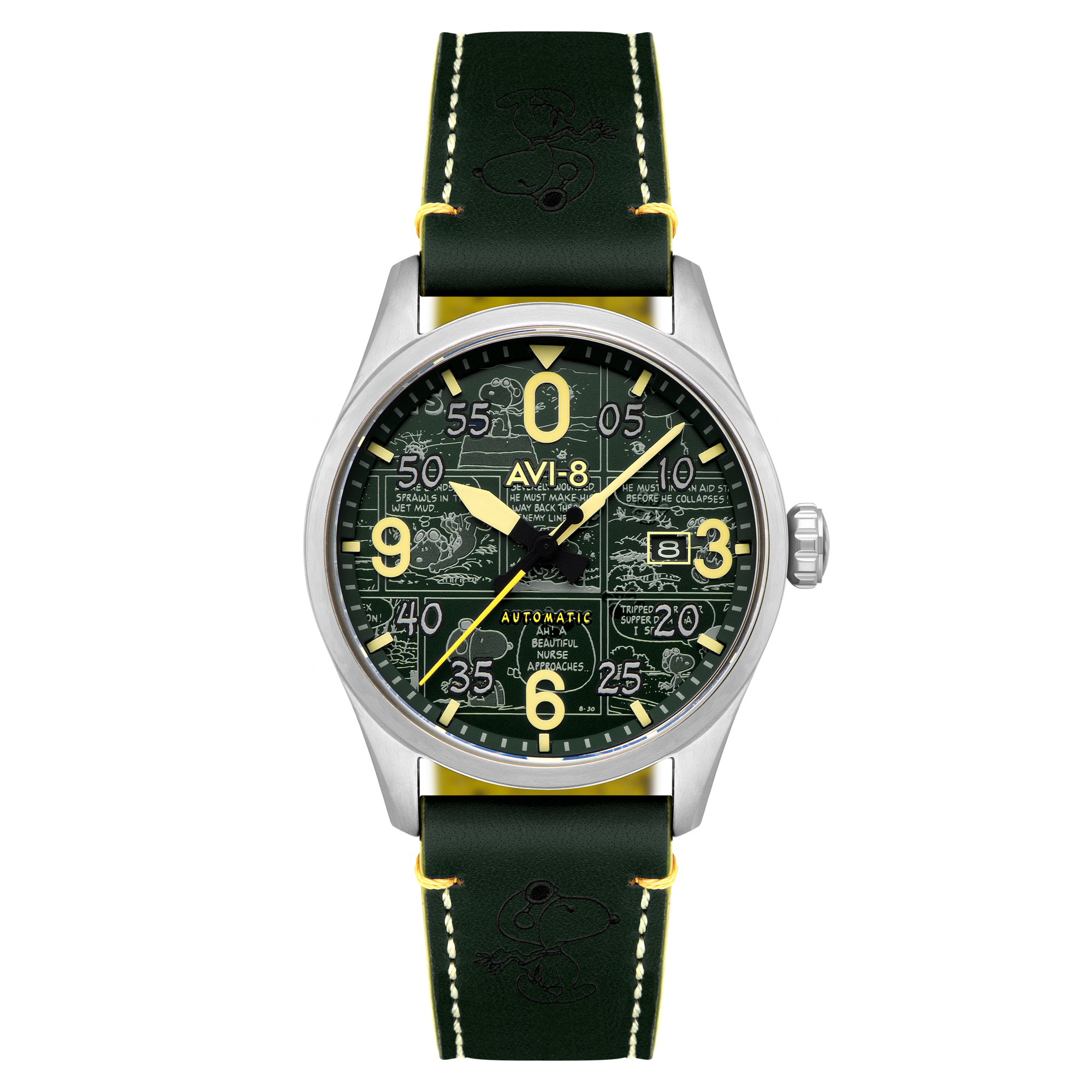 Aviator Green | Spitfire Smith Automatic Peanuts Snoopy Flying Ace Aviator Green | Spitfire Smith Automatic Peanuts Snoopy Flying Ace