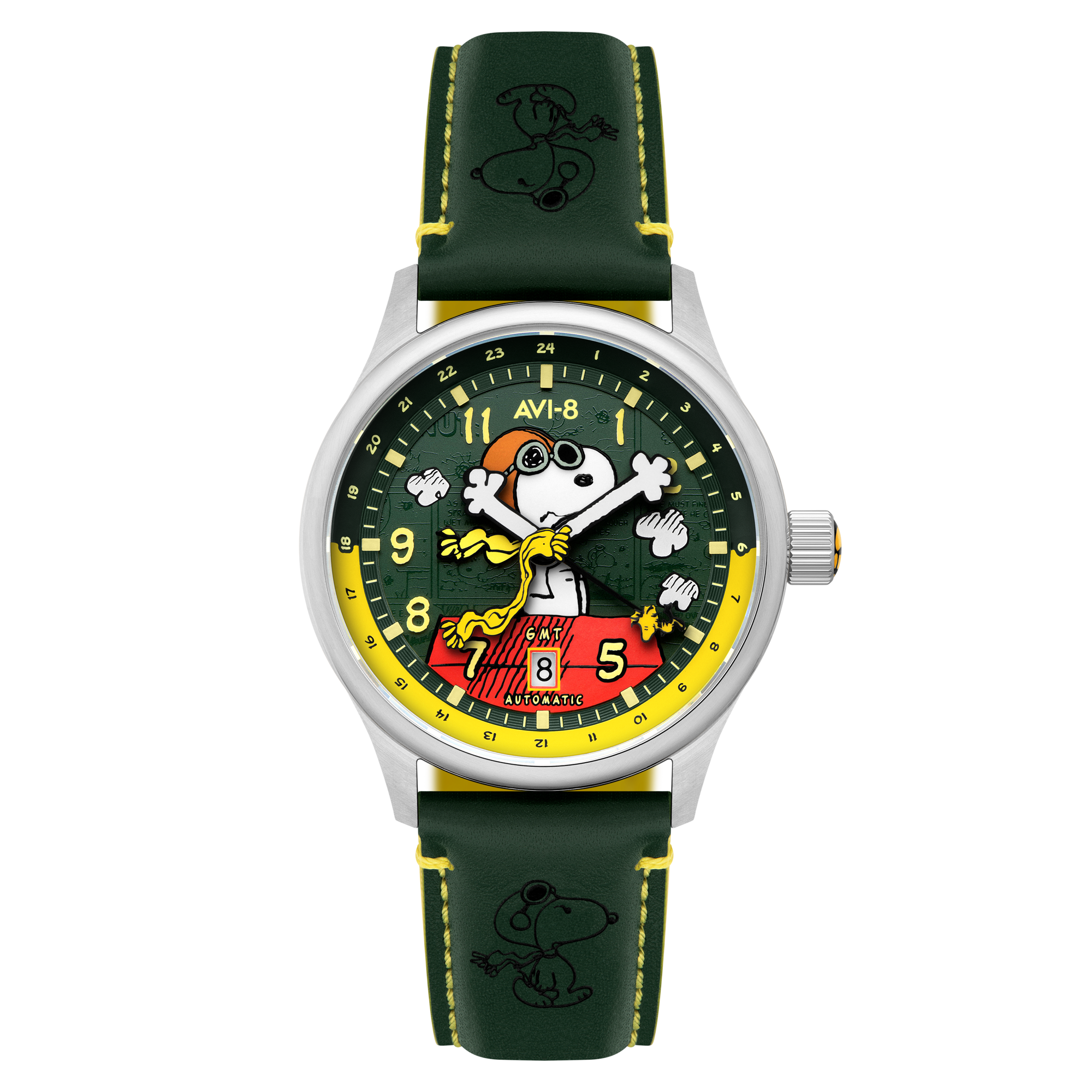 Winter Green | Hawker Hurricane Kent GMT Automatic Peanuts Snoopy