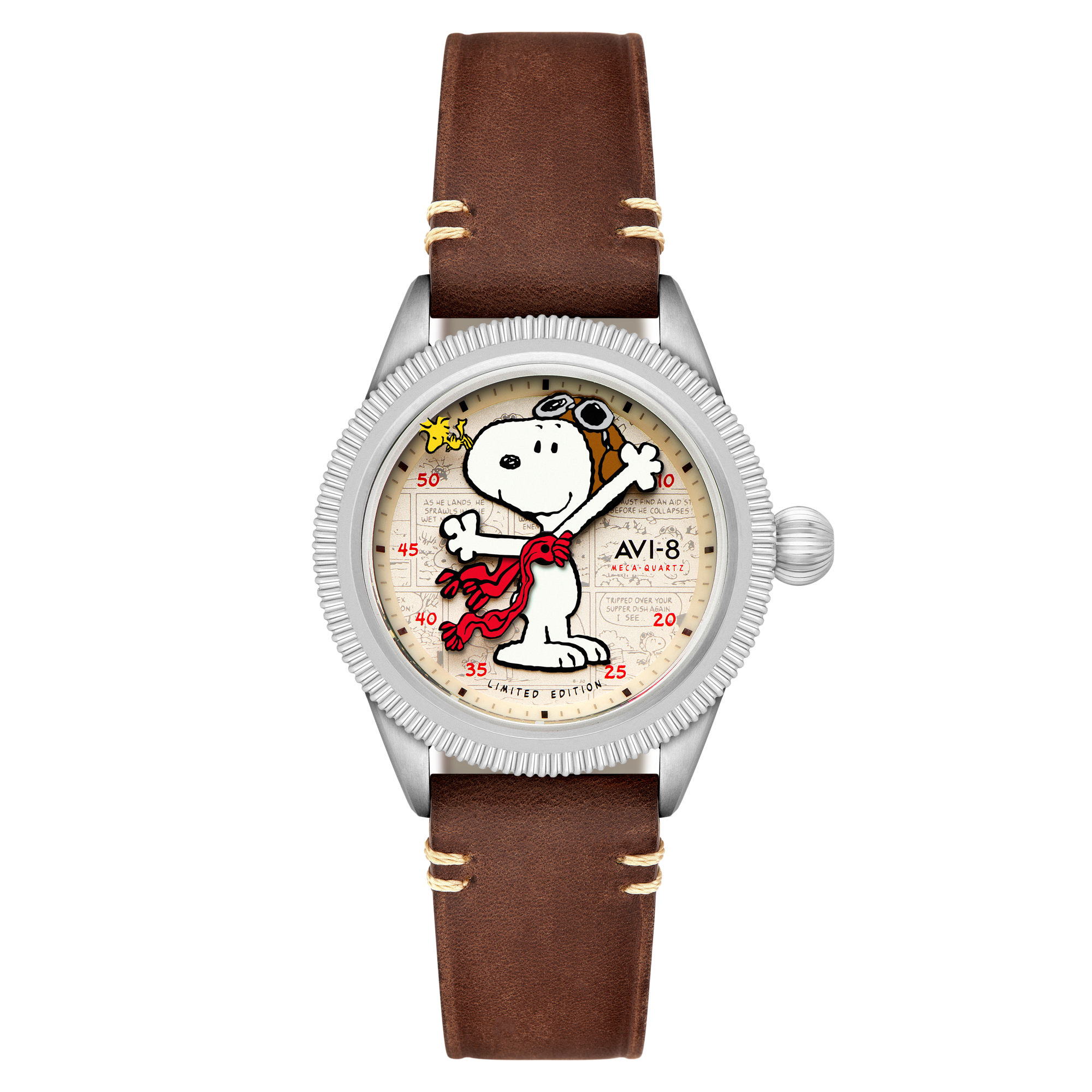 Camel Brown | Flyboy Airmaster 40 Meca-Quartz Peanuts Snoopy Camel Brown | Flyboy Airmaster 40 Meca-Quartz Peanuts Snoopy