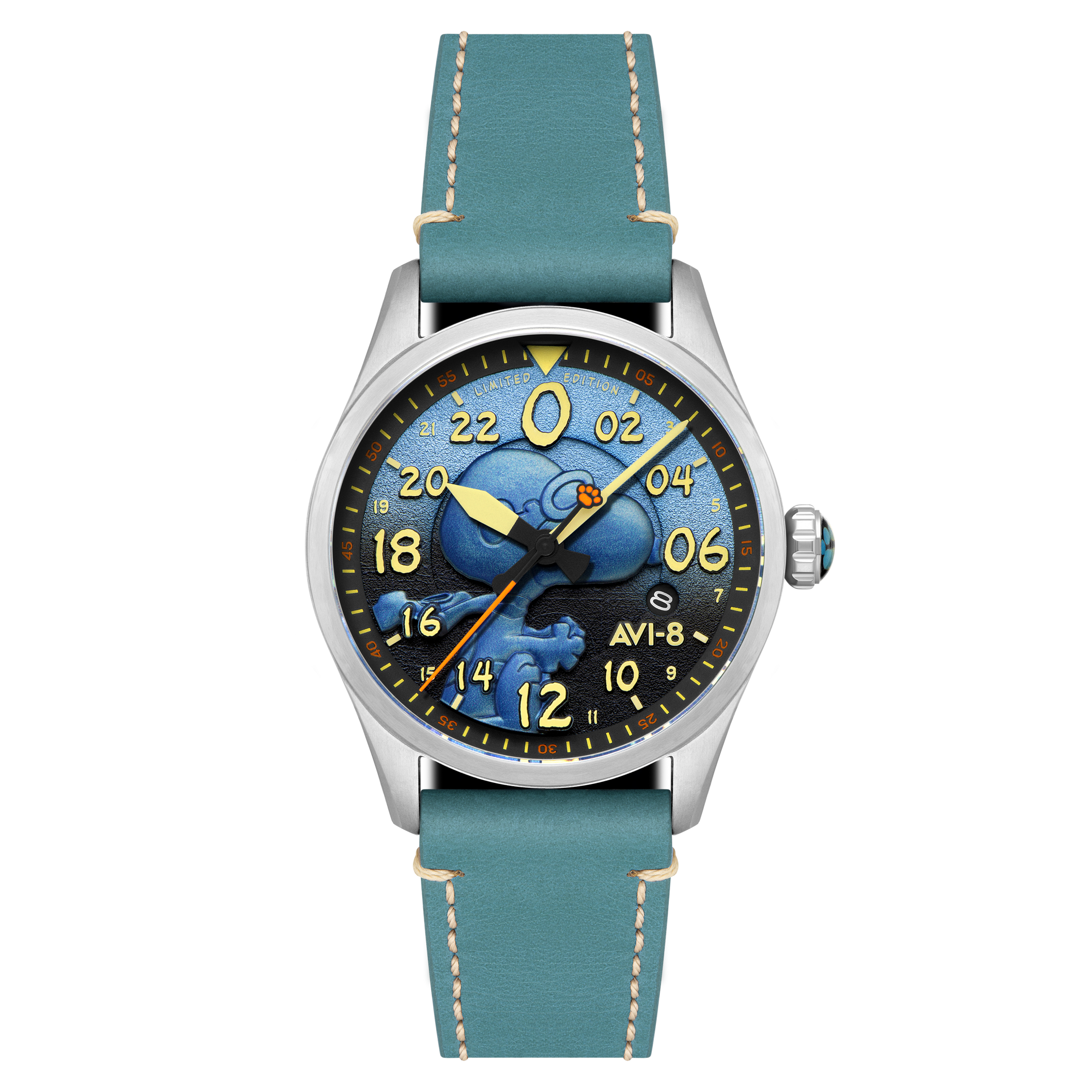 ！オカシヨウ！ Azure Blue | Spitfire Peanuts Snoopy Flying Ace 24 Hour Automatic