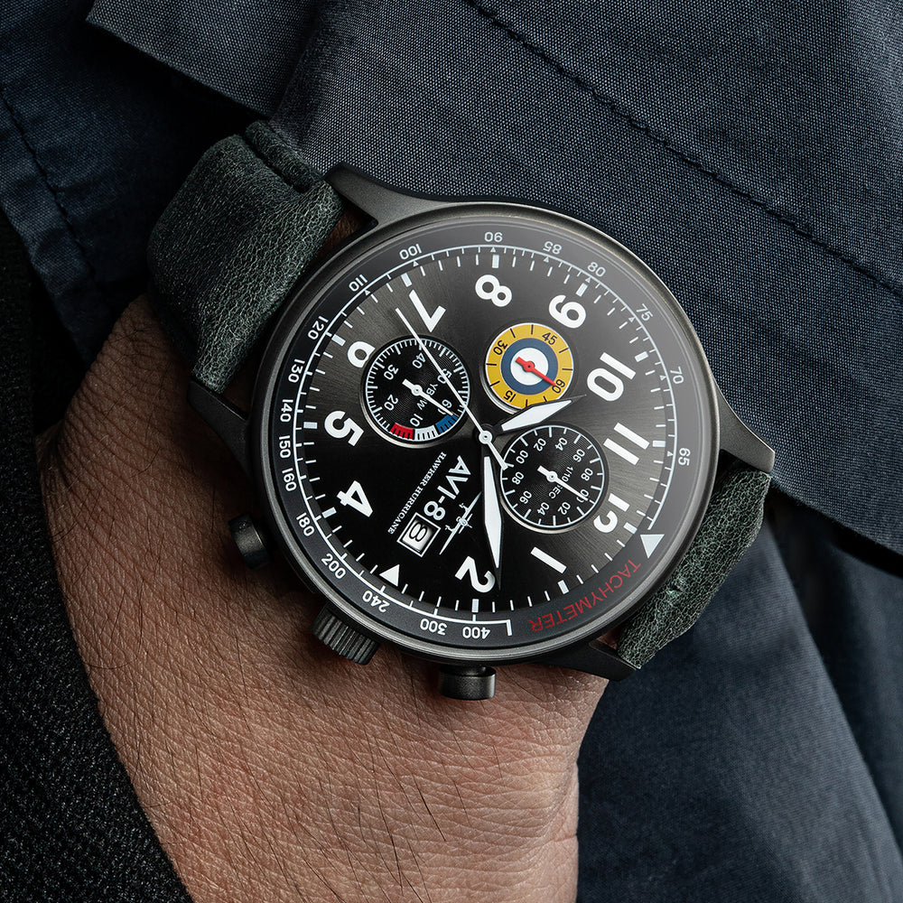 MILITARY GREEN CLASSIC CHRONOGRAPH 3