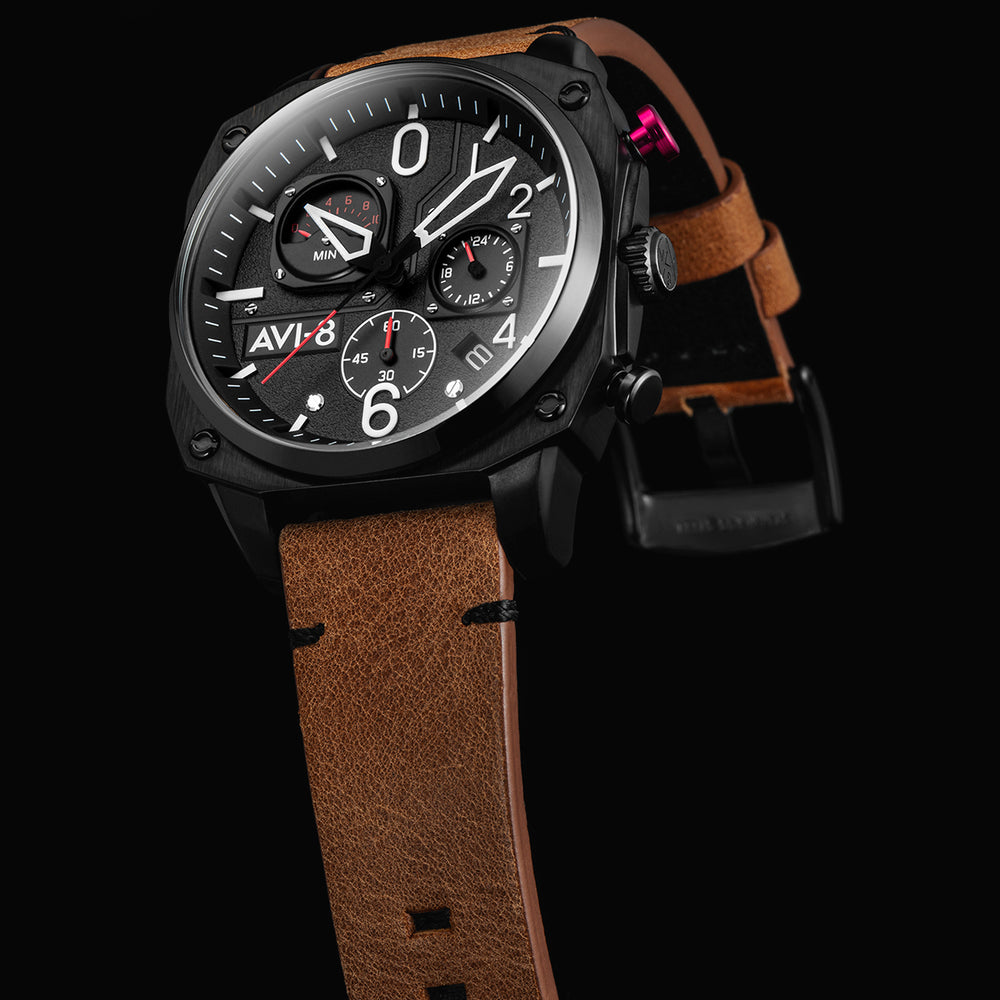 CHARCOAL EMBER BROWN RETROGRADE CHRONOGRAPH 4