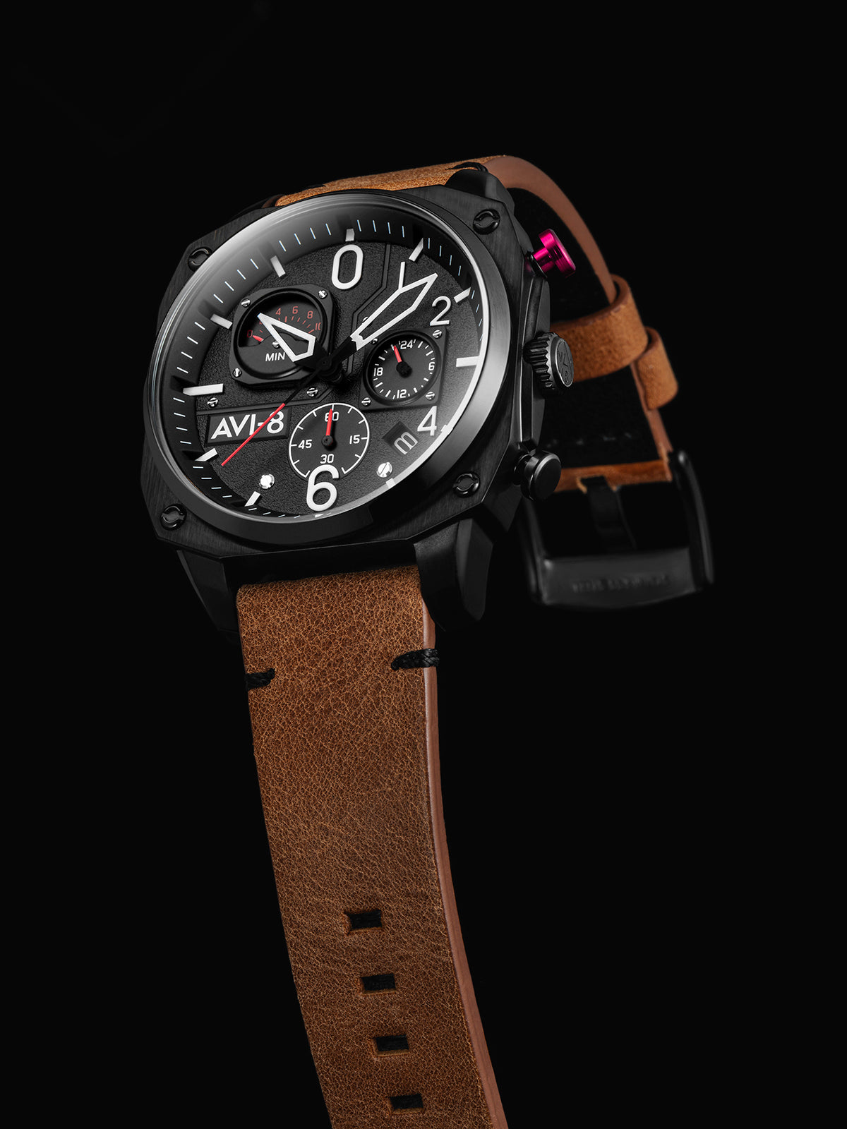 CHARCOAL EMBER BROWN RETROGRADE CHRONOGRAPH 4