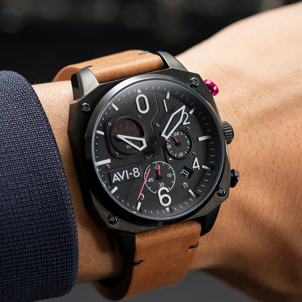 CHARCOAL EMBER BROWN RETROGRADE CHRONOGRAPH 2