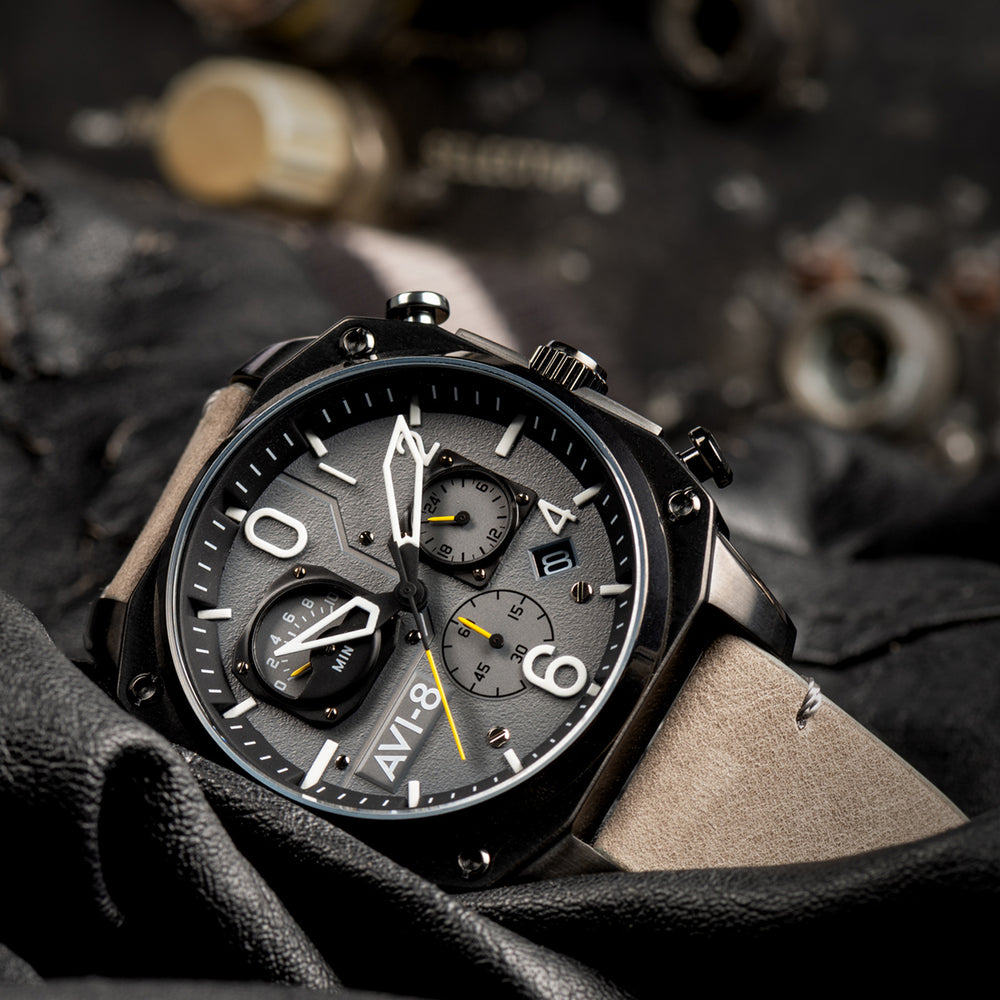 SEA GRAY RETROGRADE CHRONOGRAPH 5