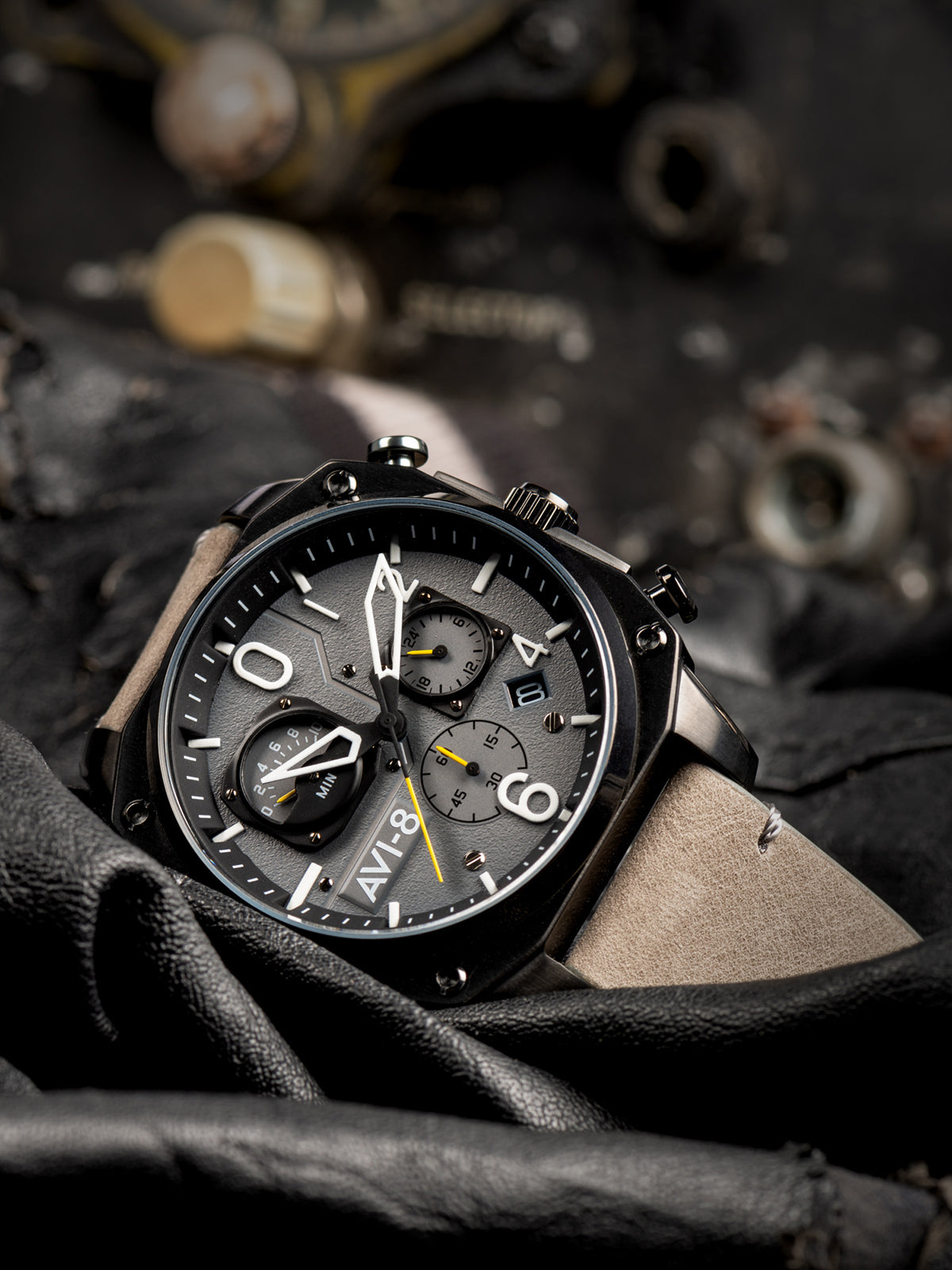 SEA GRAY RETROGRADE CHRONOGRAPH 5