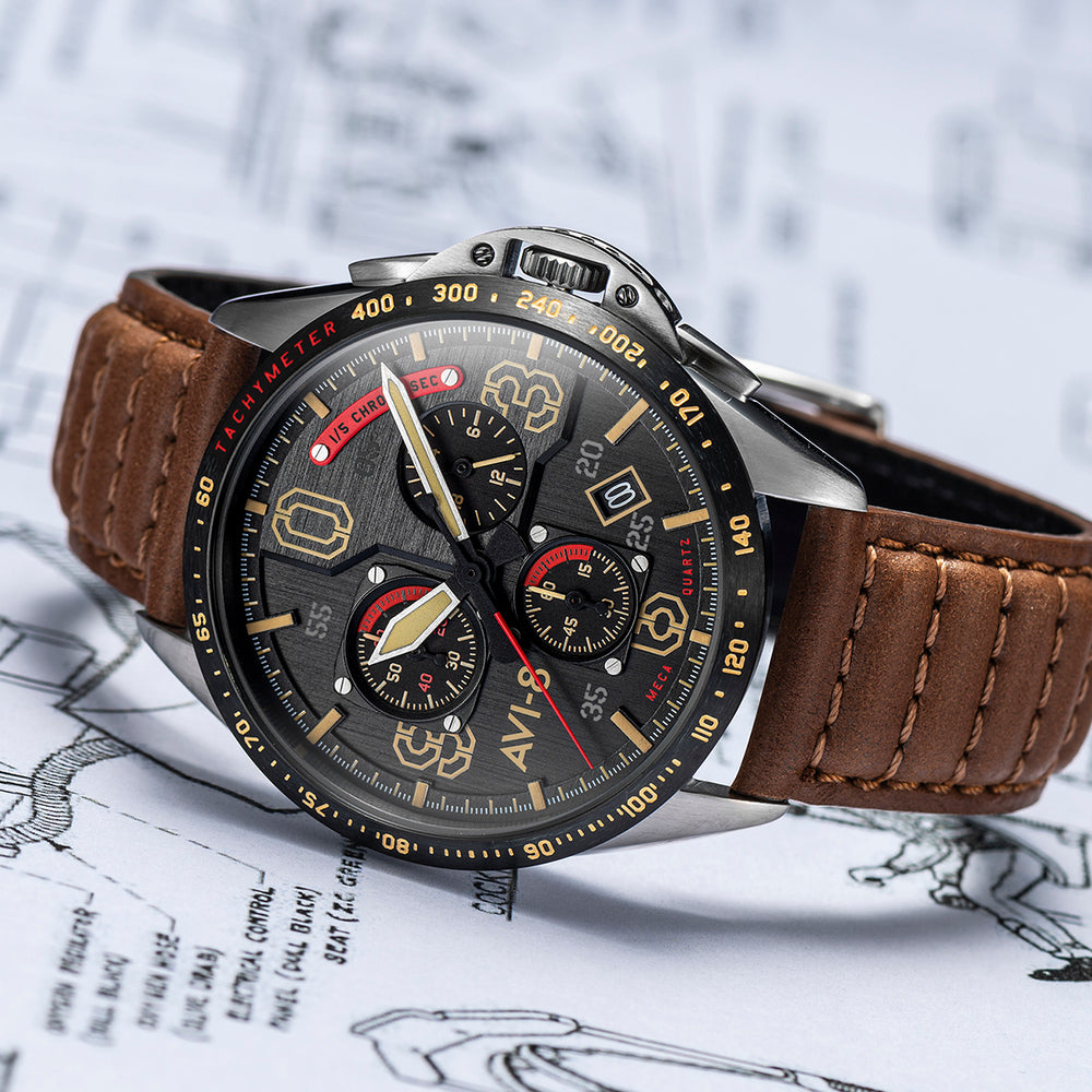 Bronze Oak Blakeslee Chronograph 5