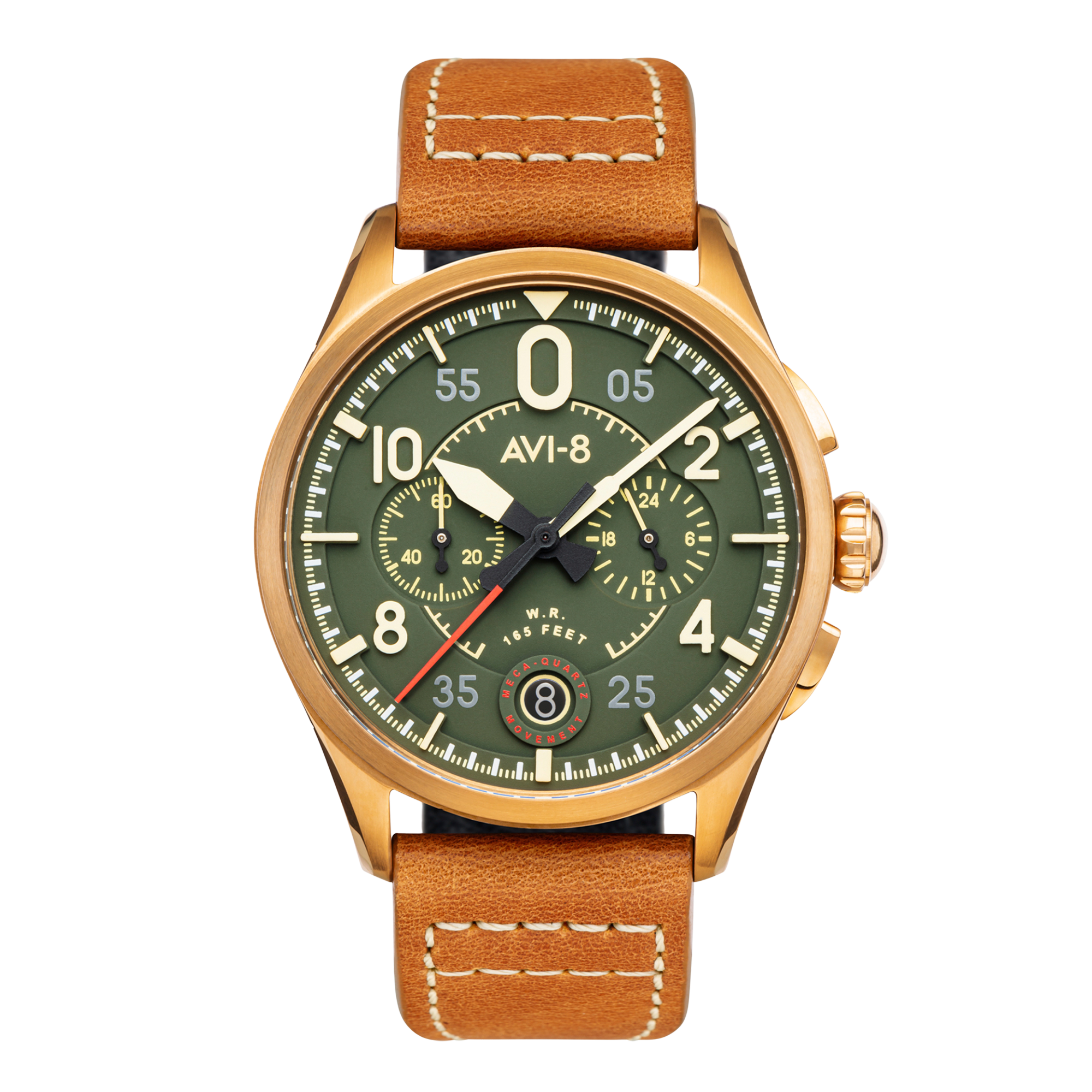 Bronze Green | Spitfire Lock Chronograph – AVI-8 Timepieces Bronze Green | Spitfire Lock Chronograph – AVI-8 Timepieces