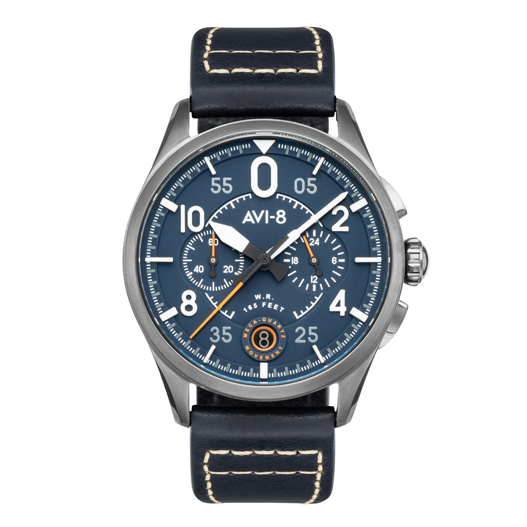Channel Blue | Spitfire Lock Chronograph – AVI-8 Timepieces Channel Blue | Spitfire Lock Chronograph – AVI-8 Timepieces