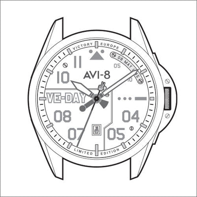 P-51 Mustang Patriot Automatic VE-Day 80th Limited Edition<br>AV-4082