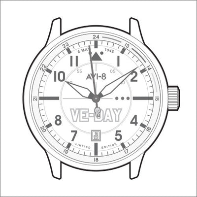 Hawker Hurricane Kent Automatic VE-Day 80th Limited Edition<br>AV-4094