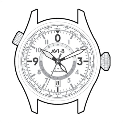 Flyboy Wingman Worldtimer GMT Automatic<br>AV-4120