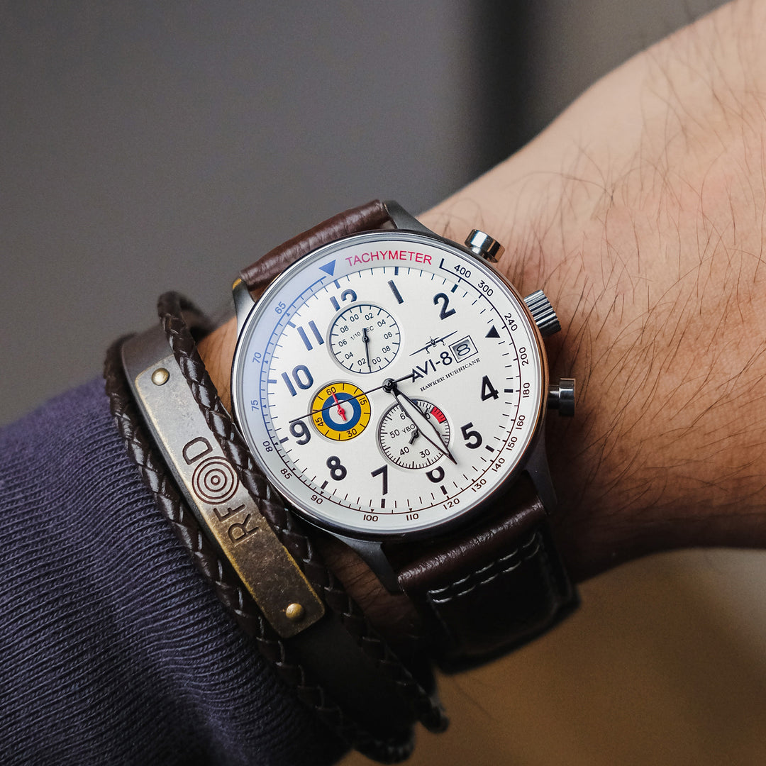 Classic White | Hawker Hurricane Classic Chronograph – AVI-8