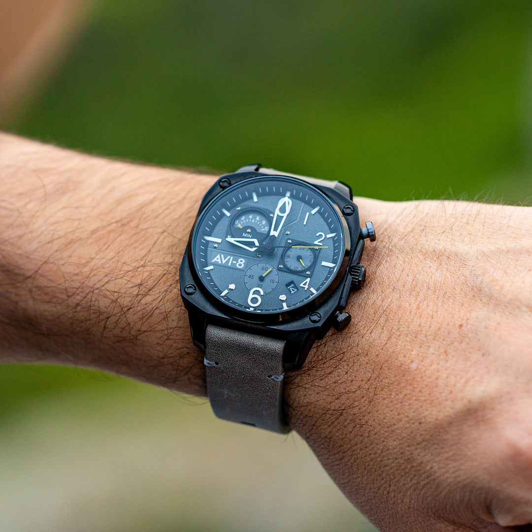 Sea Gray | Hawker Hunter Retrograde Chronograph – AVI-8