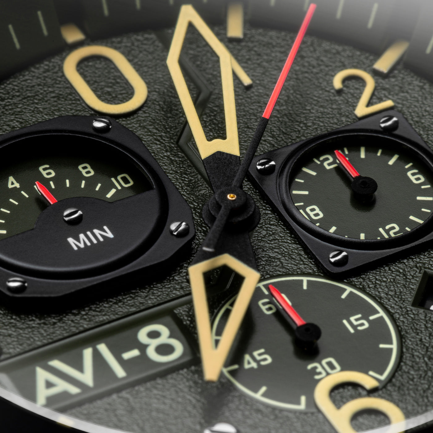 Deep Green Black | Hawker Hunter Retrograde Chronograph – AVI-8
