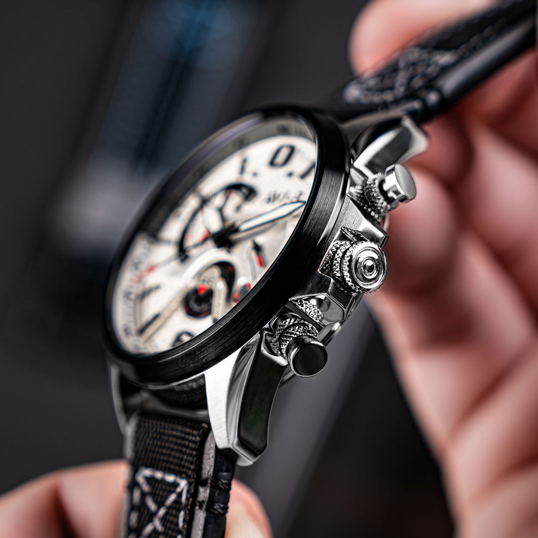 AV-4056 Hawker Harrier Dual Retrograde Chronograph – AVI-8 Timepieces