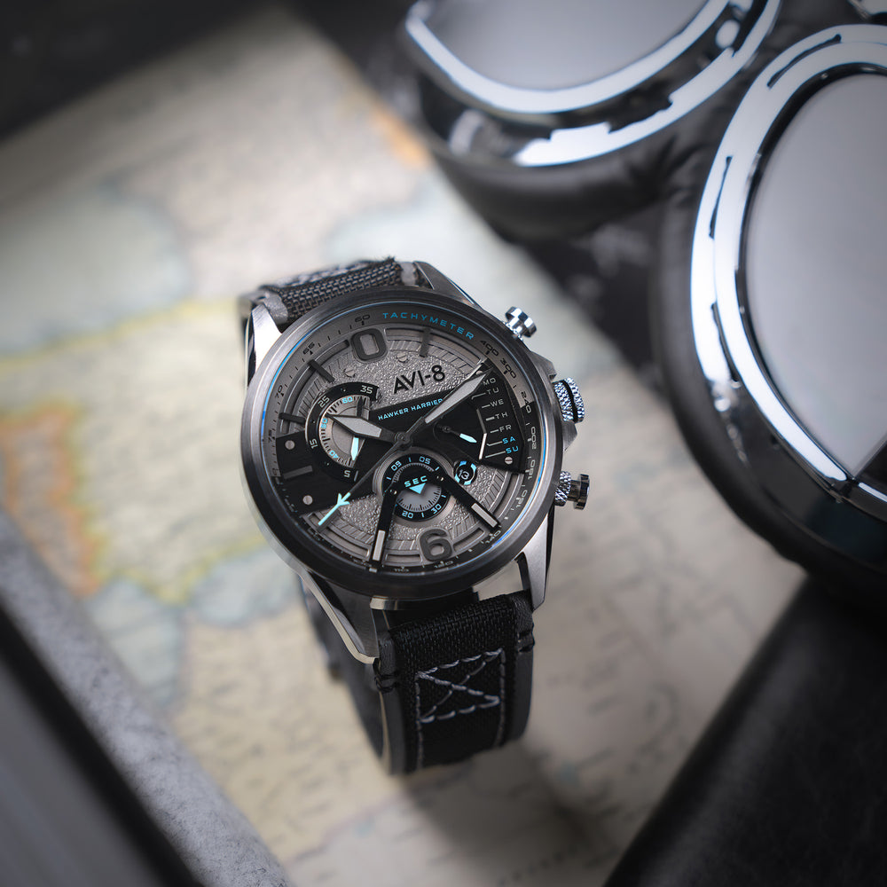 Smoke Grey Hawker Harrier Dual Retrograde Chronograph Smoke Grey