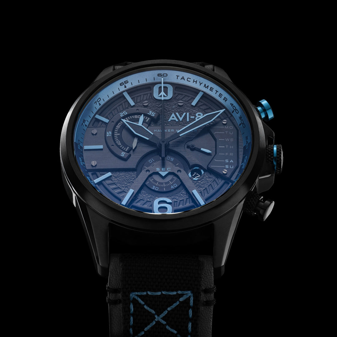 AV-4056 Hawker Harrier Dual Retrograde Chronograph – AVI-8 Timepieces