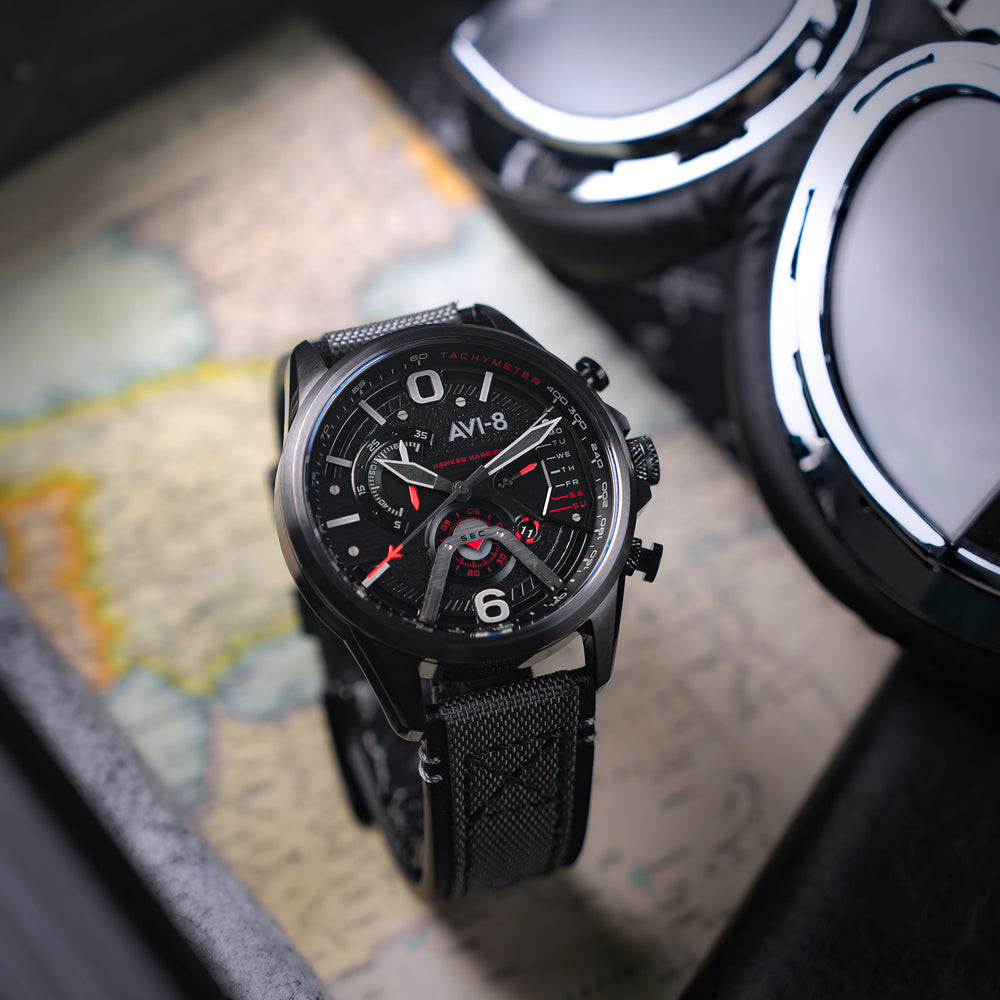 DUAL RETROGRADE CHRONOGRAPH – AVI-8 Timepieces DUAL RETROGRADE CHRONOGRAPH – AVI-8 Timepieces