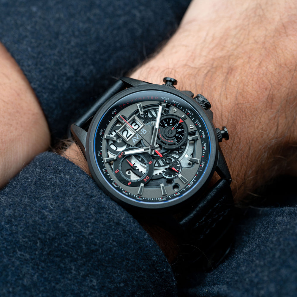 Stealth Black | Hawker Harrier Matador Chronograph – AVI-8 Timepieces