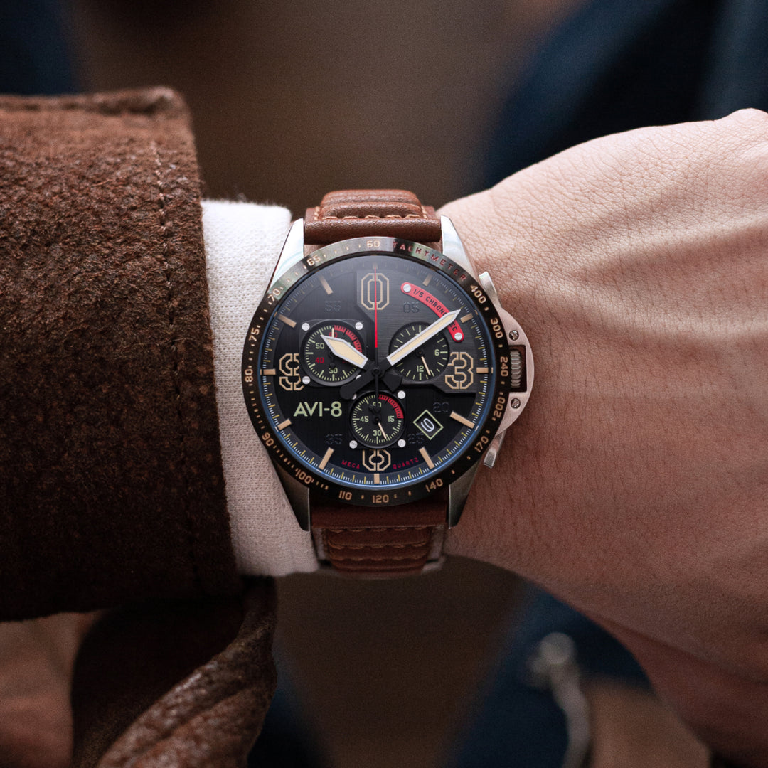Bronze Oak | P51 Mustang Blakeslee Meca-Quartz Chronograph – AVI-8