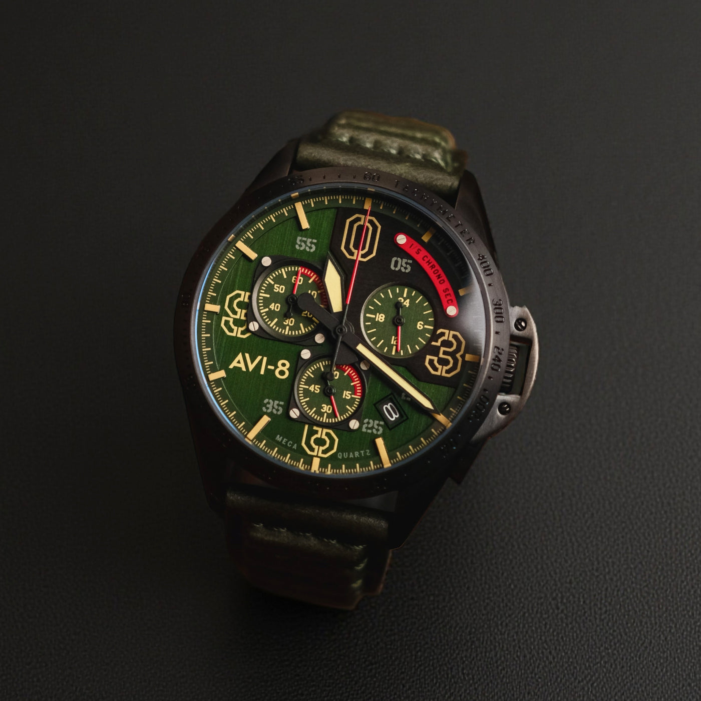 Leaf Green | P51 Mustang Blakeslee Meca-Quartz Chronograph – AVI-8