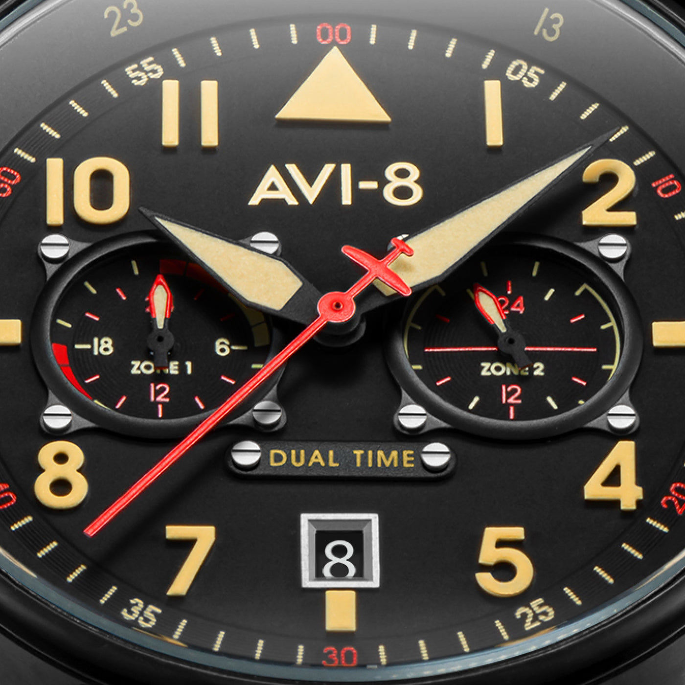 Debden | Hawker Hurricane Carey Dual Time – AVI-8 Timepieces