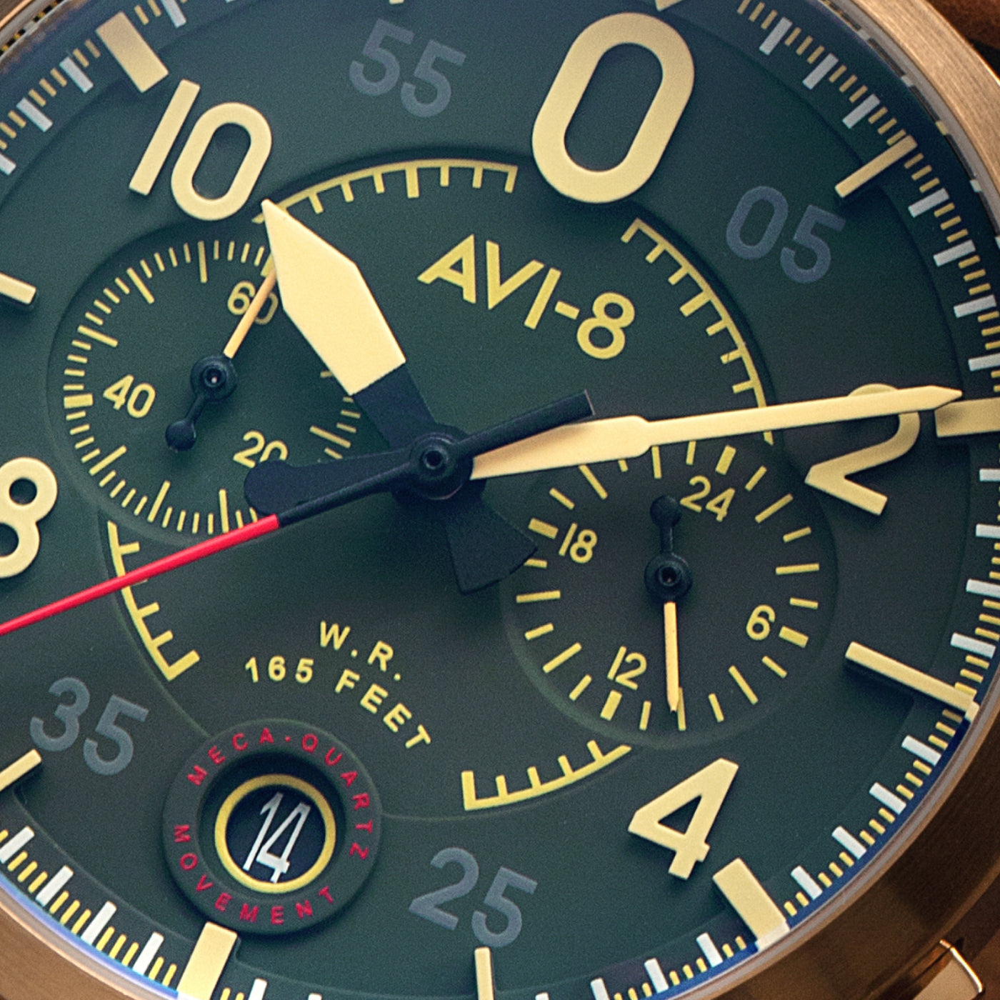 Bronze Green | Spitfire Lock Chronograph – AVI-8 Timepieces