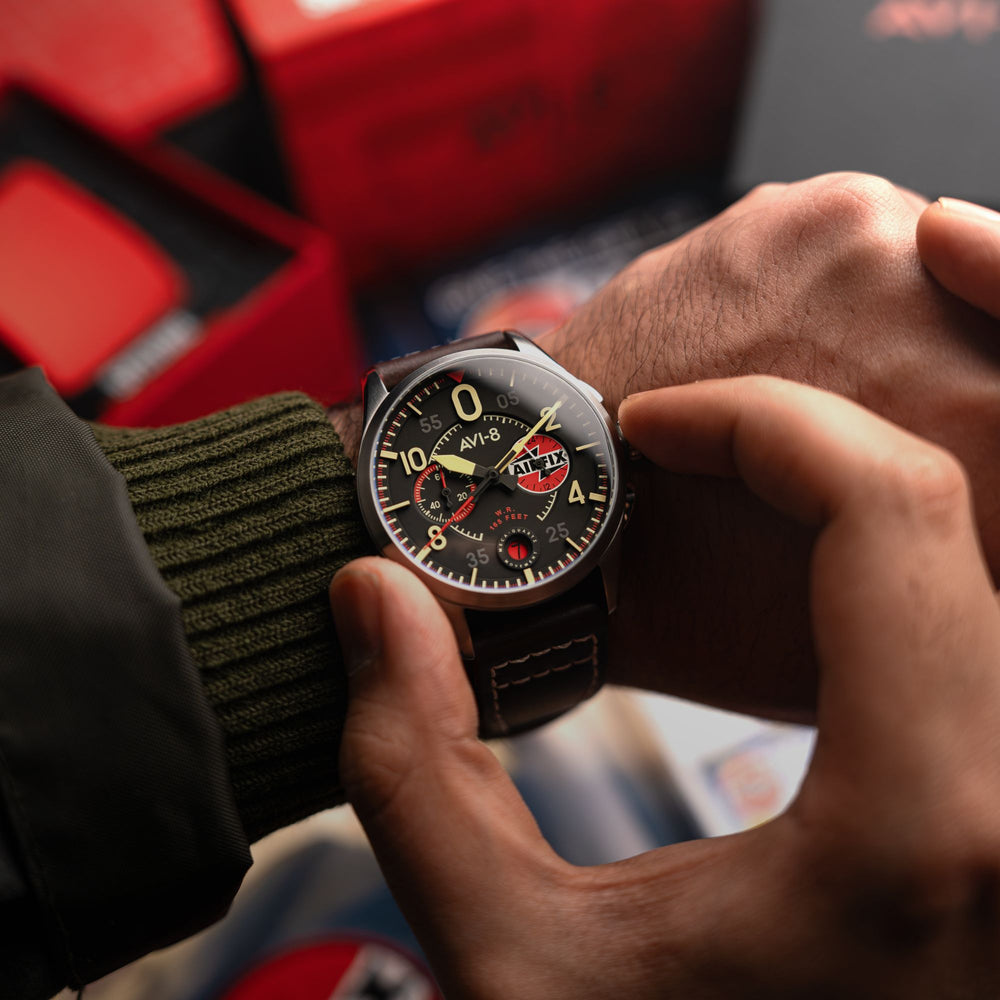 Raven Black | Spitfire Lock Chronograph Airfix Edition – AVI-8