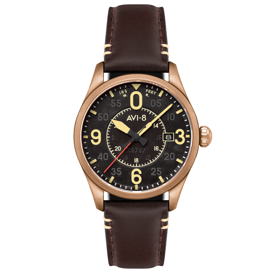 Distressed Blue | Spitfire Smith Automatic – AVI-8 Timepieces