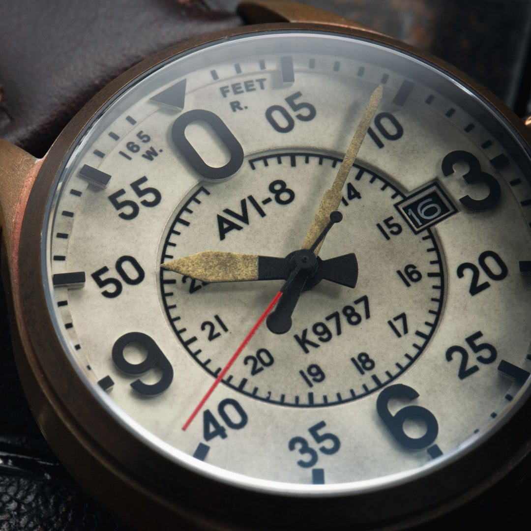 Oxidized Bronze | Spitfire Smith Automatic – AVI-8 Timepieces