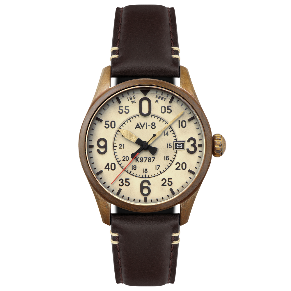 Oxidized Bronze Spitfire Smith Automatic AVI 8 Timepieces