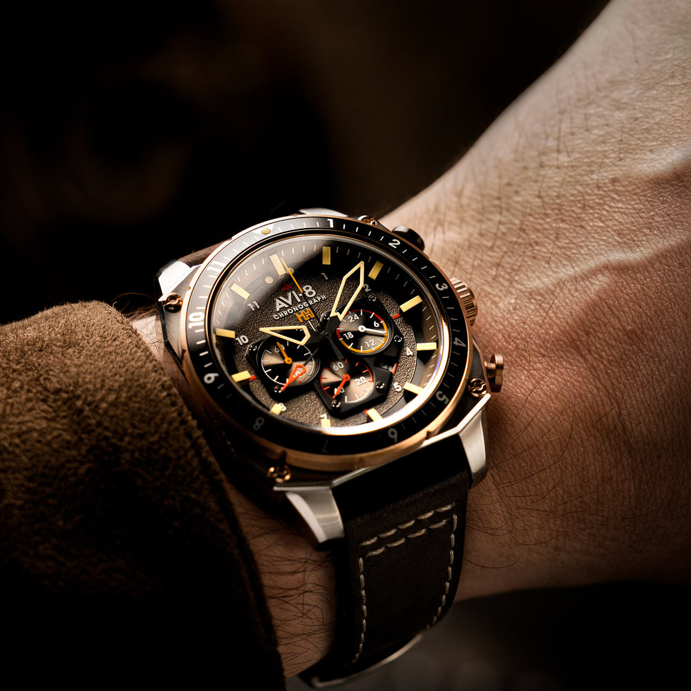 Slate Grey | Hawker Hunter Atlas Dual Time Chronograph – AVI-8