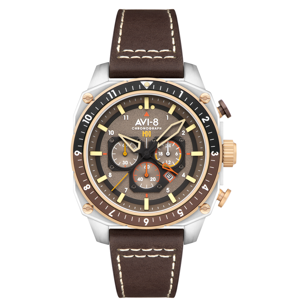 Slate Grey | Hawker Hunter Atlas Dual Time Chronograph – AVI-8 Slate Grey | Hawker Hunter Atlas Dual Time Chronograph – AVI-8