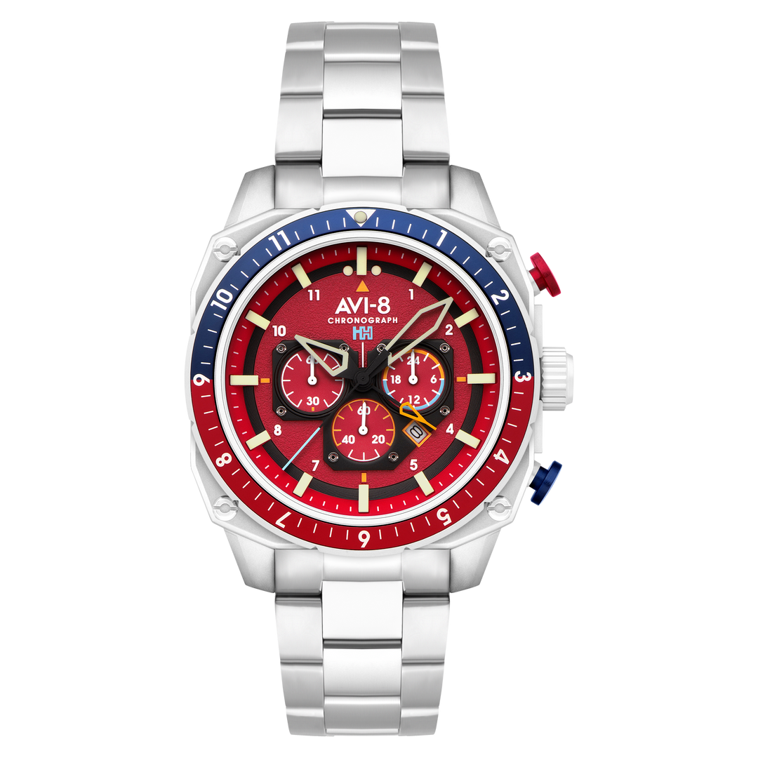 ATLAS DUAL TIME CHRONOGRAPH – AVI-8 Timepieces ATLAS DUAL TIME CHRONOGRAPH – AVI-8 Timepieces