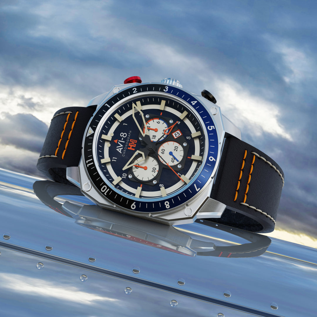 Atlas Dual Time Chronograph – AVI-8 Timepieces