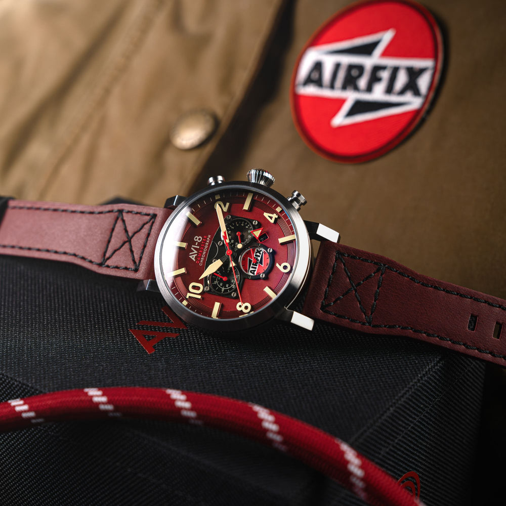 Hazard Red | Dambuster Gibson Dual Time Chronograph Airfix