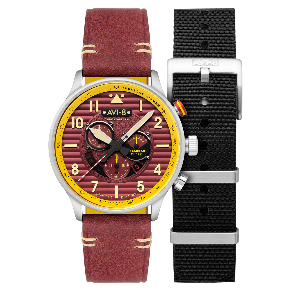Brown | Flyboy Spirit Of Tuskegee Chronograph Limited Edition 
