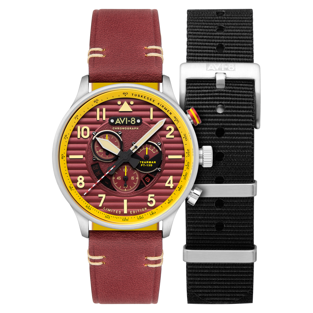 Brown | Flyboy Spirit Of Tuskegee Chronograph Limited Edition