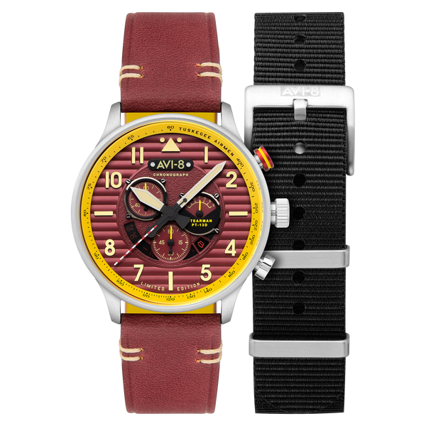 Brown | Flyboy Spirit Of Tuskegee Chronograph Limited Edition